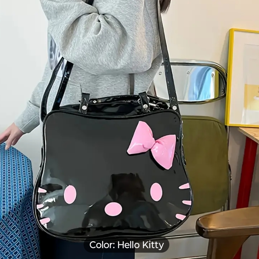 Hello Kitty Black and Pink Tote Bag-New